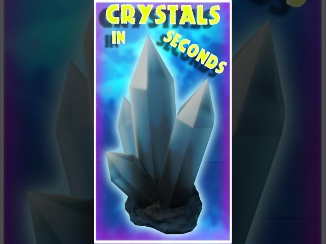 Make your own game ready crystals in seconds! #blender #3dart #art #games #blendertutorial  #gameart