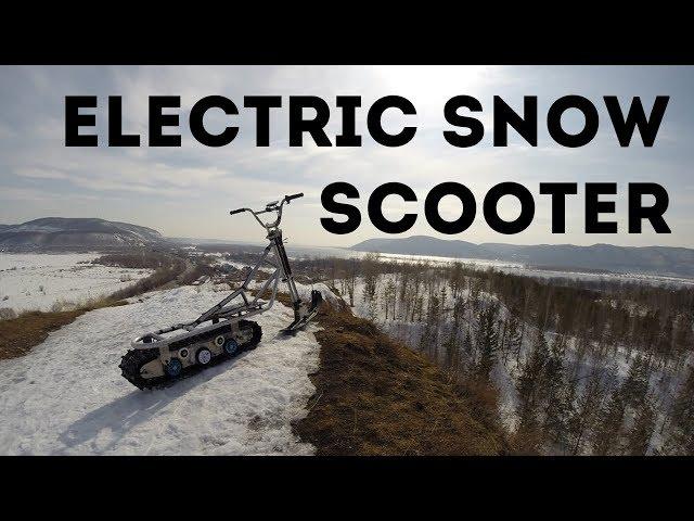 Electric snowscooter adventure