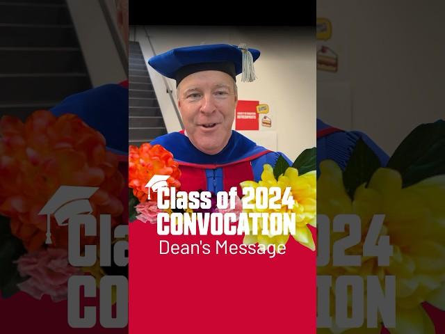 Congrats from Dean Dan Laitsch! – #SFU Faculty of Education Convocation 2024 #education