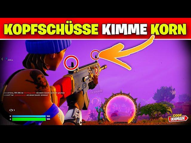 Erziele Kopfschüsse bei Spielern während du über Kimme und Korn zielst Fortnite Woche 10 Aufgabe