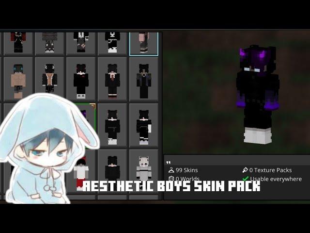 128x128 Minecraft aesthetic boys skins 1.19+