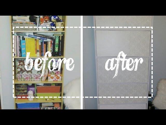 Dollarama DIY - Removable Shelf Panels - Hide the contents of your shelf!