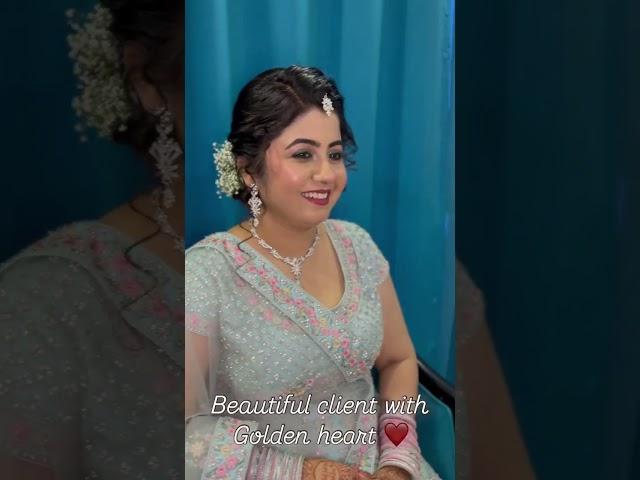 Beautiful client with golden heart  #iphone #makeup #bridelmakeupartist #bride #viralvideo