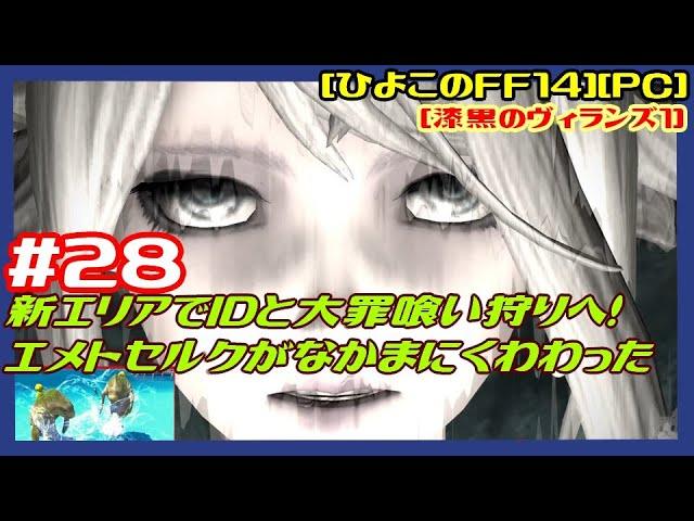 #28 [実況] ホルミンスター後から 新エリアでIDと大罪喰い狩りへ！エメトセルクがなかまにくわわった [漆黒のヴィランズ１][ひよこのFF14][PC][第309回][つよくてニューゲーム]