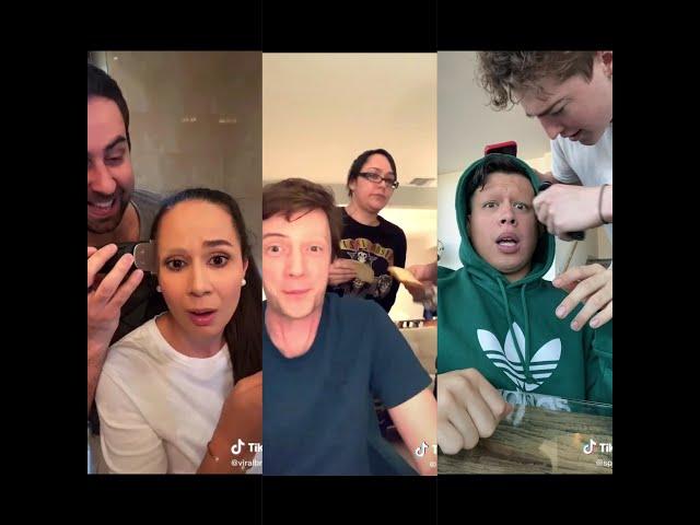 shaving eyebrows best prank tiktok compilation