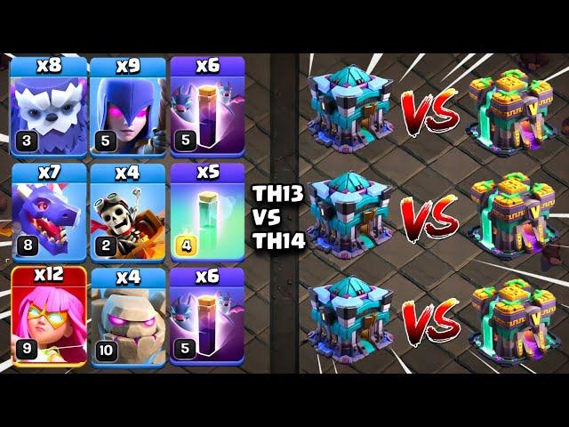 TOP 3 TH13 vs TH14 Attack Strategy 2025 in Clash of Clans