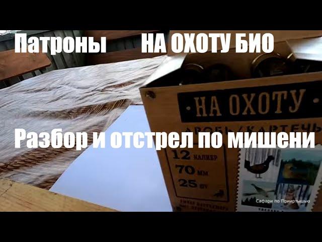 Патроны НА ОХОТУ БИО. Разбор и отстрел.