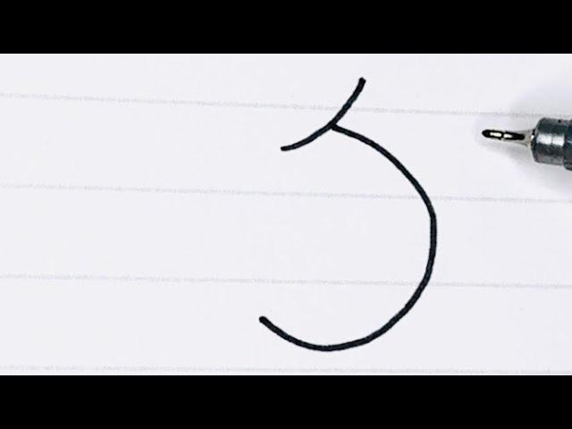 How to Draw Bicycle from Letter J Very Easy