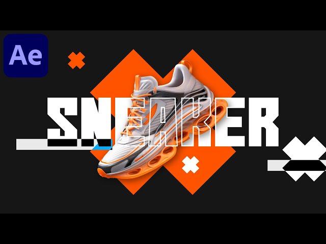 Advanced Sneaker Commercial in After Effects - After Effects Tutorial | No Plugins Used