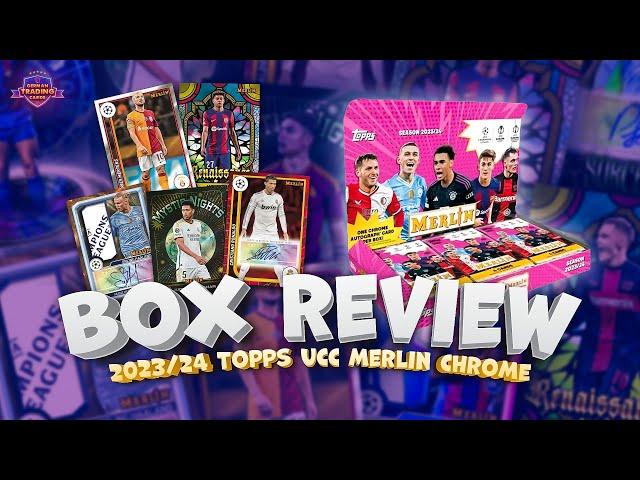 BOX REVIEW - Topps Merlin Chrome UCC Hobby Box + Blaster 2023/24