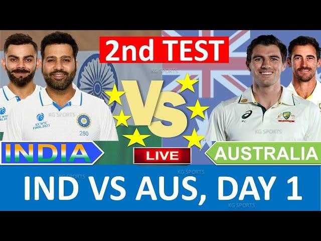 Live: India vs Australia 2nd Test 2024 | |IND vs AUS 2024 | #indvsaus #cricketlive