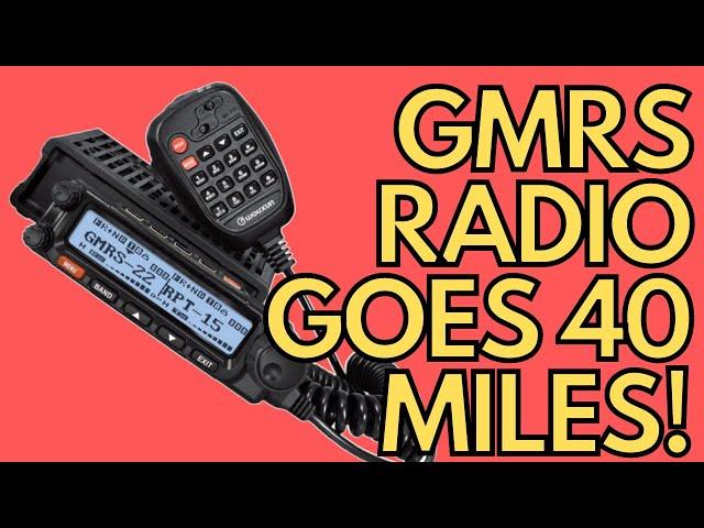 Emergency Family GMRS Radio Goes 40 Miles, Unbelievable! Wouxun KG-1000G GMRS Base/Mobile Radio