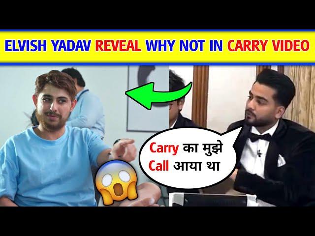 Elvish Yadav Reveal Why His not In Carryminati Parody Video,Why elvish Yadav not Carryminati Video