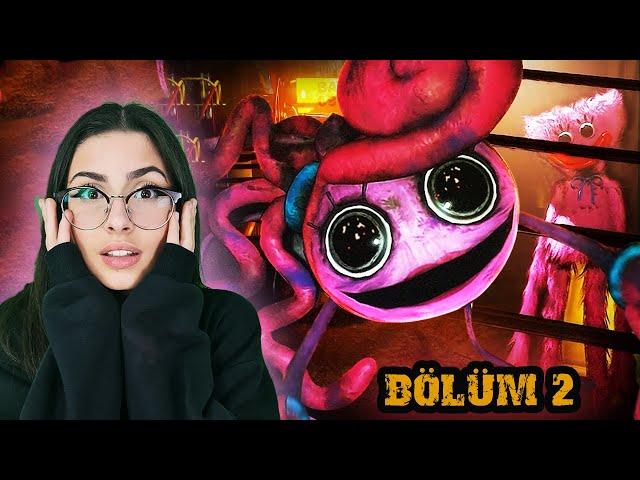 POPPY PLAYTIME CHAPTER 2  BÖLÜM 2  MOMMY LONG LEGS PEŞİMİZDE ! BU SEFER ÇOK KORKTUK ! EYLÜL LAL