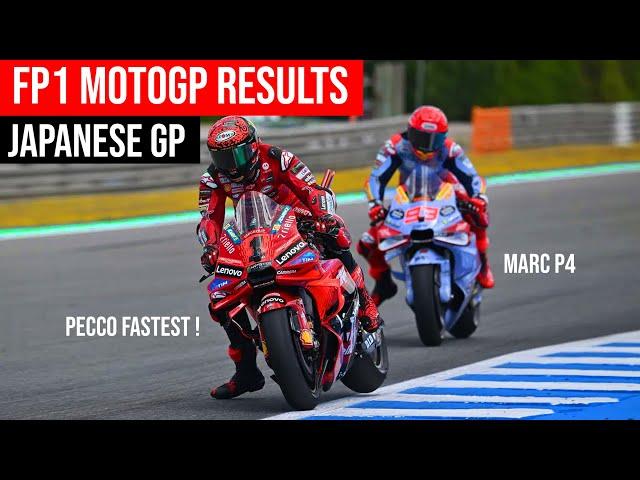 FP1 MotoGP Results | FP1 MotoGP Japanese 2024 | FP1 FP2 #japanesegp