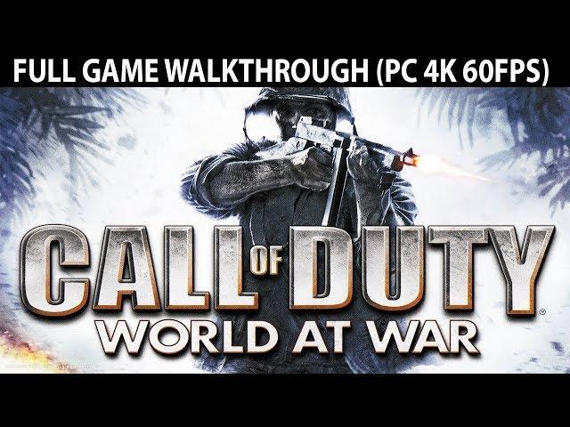 Call of Duty World at War FULL Game Walkthrough - No Commentary (PC 4K 60FPS)