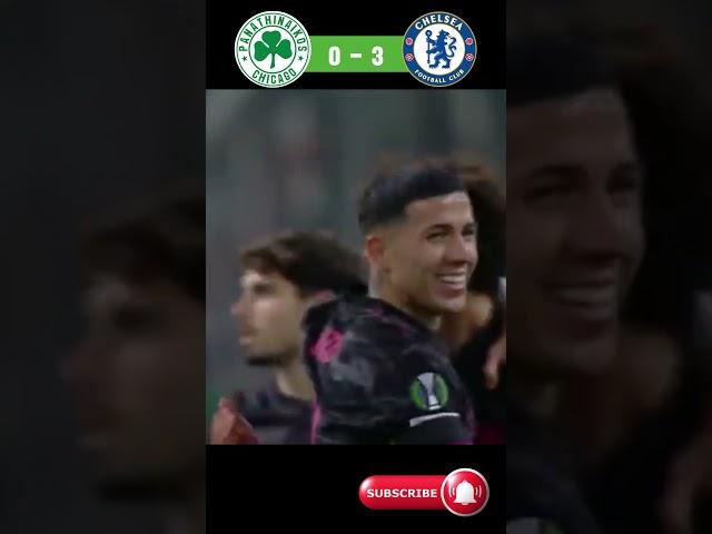  Match Highlights Europa Conference League 24/25 | Panathinaikos 1-4 Chelsea  #football #beritabola
