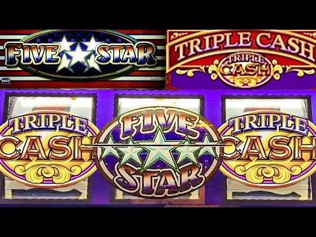 Old School Triple Cash and Five Star Classic 3 Reel Slots