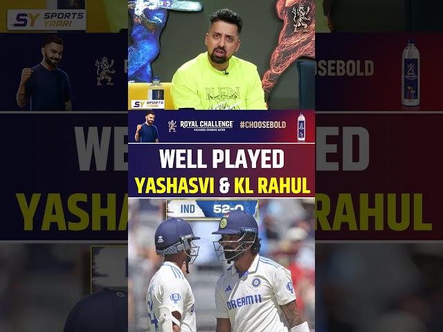 WELL PLAYED YASHASVI JAISWAL & KL RAHUL #yashasvijaiswal #klrahul