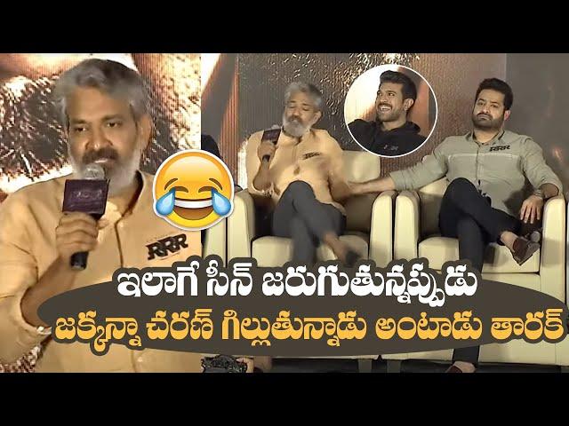 SS Rajamouli Shares A Hilarious Incident During RRR Shoot | Ram Charan | NTR | Manastars