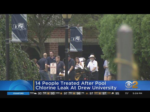 14 hospitalized after chlorine leak at Drew University