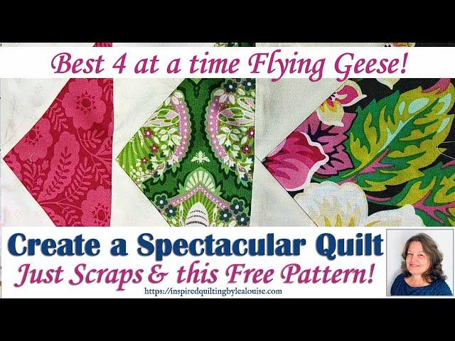 Create a Spectacular Quilt with Just Scraps and this Free Pattern!