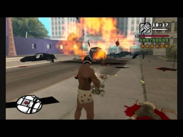 Grand Theft Auto San Andreas:Trolling with Cops and soldiers