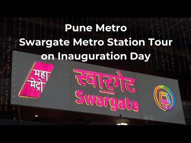 Pune’s Swargate Metro Station Tour and Metro Ride on Inauguration Day