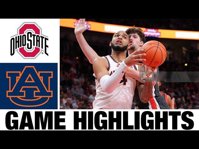 #2 Auburn vs Ohio State Highlights | NCAA Men's Basketball | 2024 College Basketball