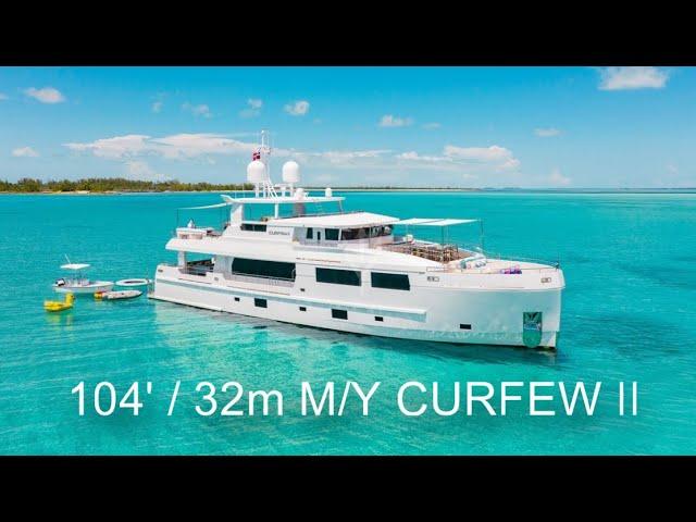 What a $100,000 / week Yacht Charter Looks Like!? 104’’ / 32m Motor Yacht CURFEW II. Bahamas.Florida