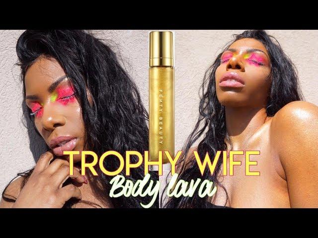 NEW "TROPHY WIFE" BODY LAVA FROM FENTY BEAUTY│TRY ON/ SUN TEST│MUST HAVE FOR SUMMER!