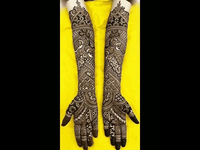 Latest Gorgeous bridal Mehdi design collection / H H creations