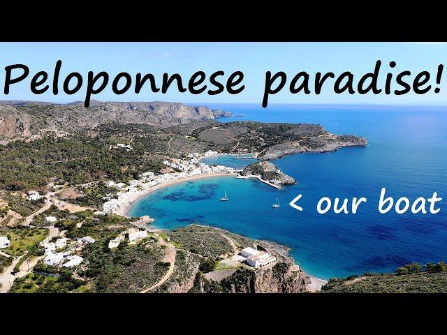Sailing the Peloponnese! Wild weather, amazing beaches & castles - Winter /off season Greece (Ep 15)