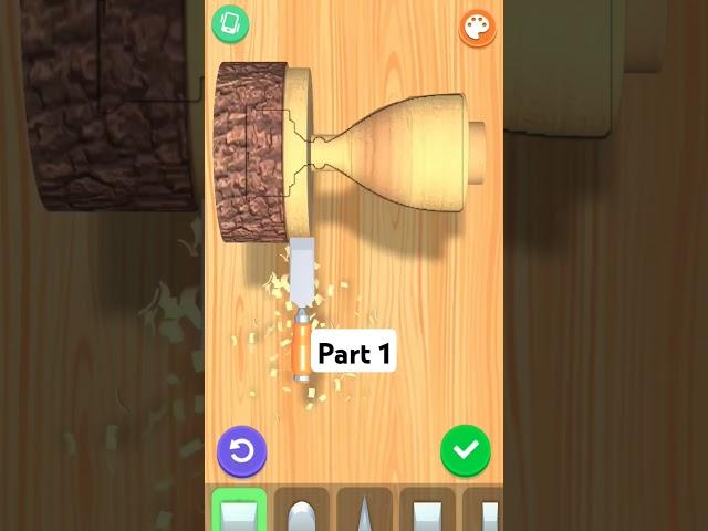 Wood Turning #gaming #satisfying #relaxing #relaxinggames #satisfyinggame #gamer #trending #shorts