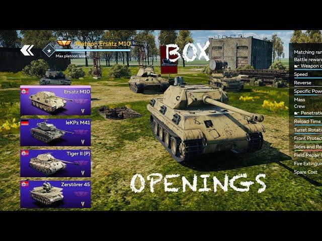 ERSATZ M10 PLATOON?!?!!??? (Medium Box Openings) - War Thunder Mobile