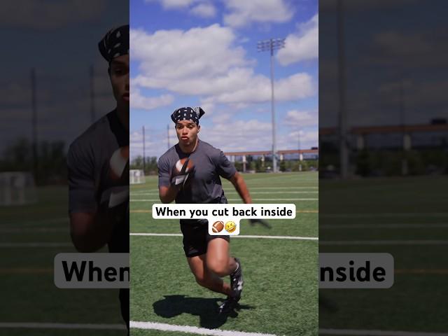 When you cut back inside‼️ #footballshorts #nfl #americanfootball #collegefootball