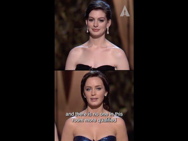 Devil Wears Prada at the Oscars | Anne Hathaway, Emily Blunt & Meryl Streep | #Shorts