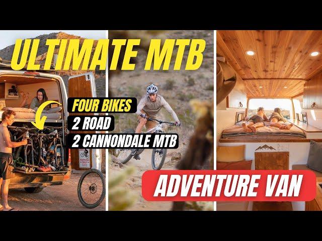 The Ultimate MTB Van Build | Four Bikes  | 170 Sprinter Van Tour 