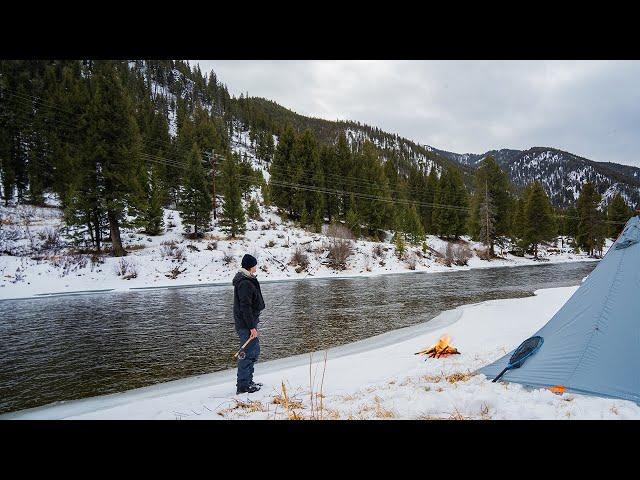 WINTER FLY FISHING & CAMPING IN THE IDAHO MOUNTAINS