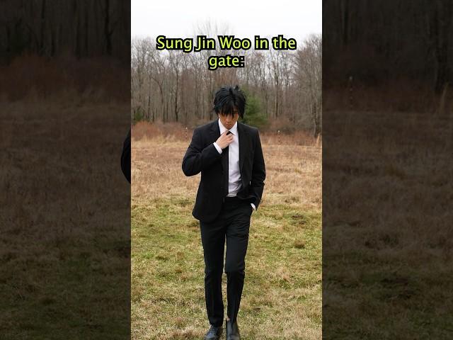 Sung Jin Woo taking his time #anime #sololeveling #sungjinwoo