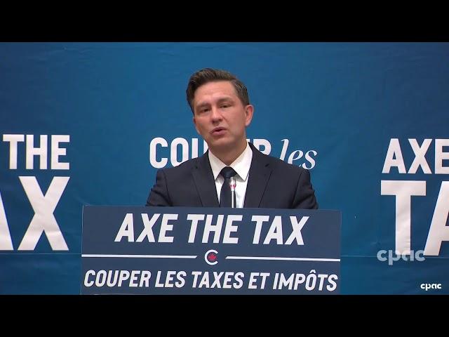 LIVE: After 9 years of NDP-Liberals, common sense Conservatives will fight to axe the tax and bri…