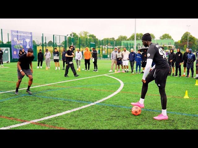 6'5" French Player Comes Down And WREAKS HAVOC!!! (1V1 FOR £1000) LONDON ALL STARS