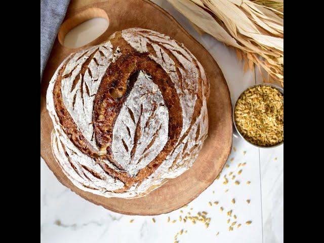 Freekeh Thyme  Sourdough Bread