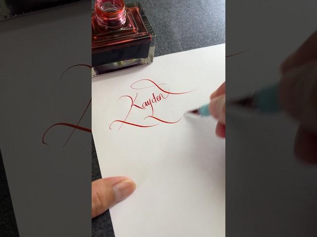 Handwriting beautiful name #shorts #handwriting #calligraphy #lettering