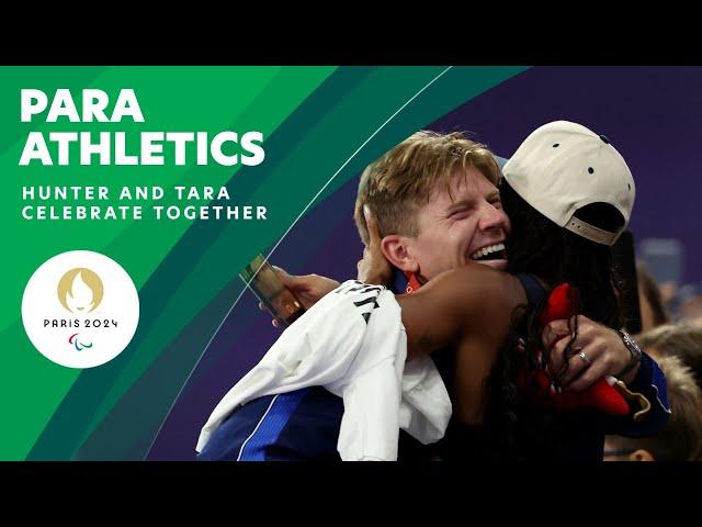 Hunter and Tara Celebrate Gold TogetherWhat a pair!   | Para Athletics | Paralympic Games ️