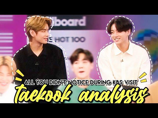 All TaeKook things you didn't notice during the KBS visit | TaeKook analysis 2020 | ENG SUBS