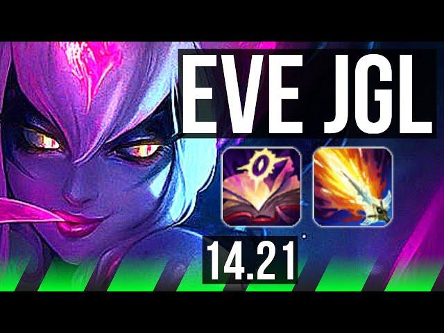 EVELYNN vs GRAVES (JGL) | 12/1/6, 67% winrate, Legendary | KR Diamond | 14.21