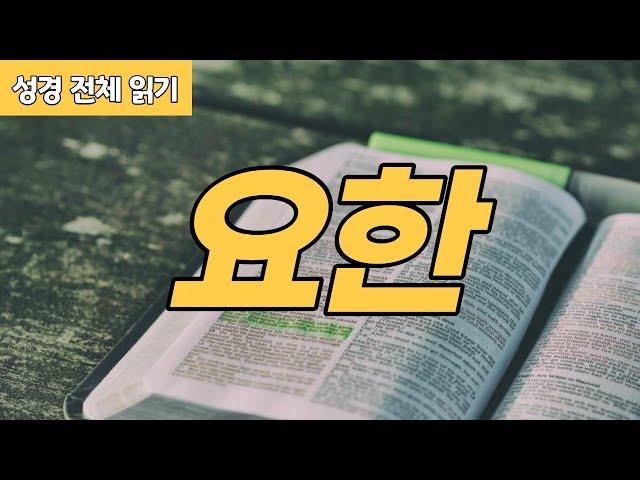 [가톨릭 성경 전체 읽기] 요한 복음서 | 신약성경 #04 | 성경 통독 | 오디오 성경 | 이준 신부