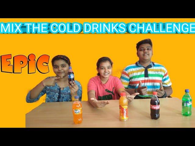 MIX THE COLD DRINKS CHALLENGE|GUJJU FOODIES|