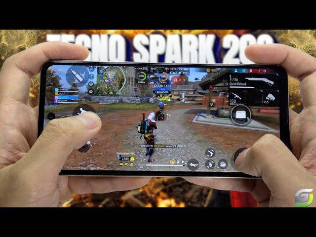 TECNO SPARK 20C test game Free Fire Mobile | Helio G36